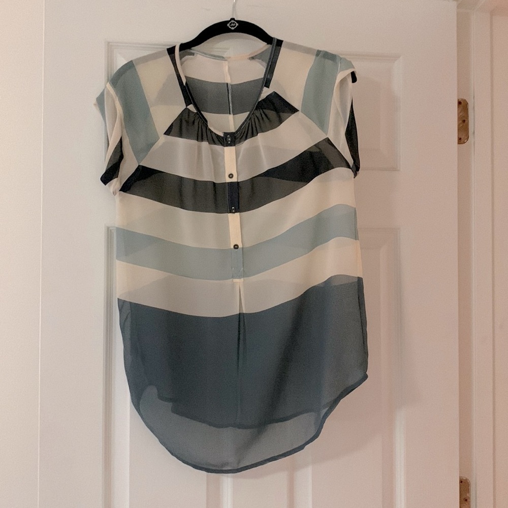 Sheer Striped Tunic Size Sm